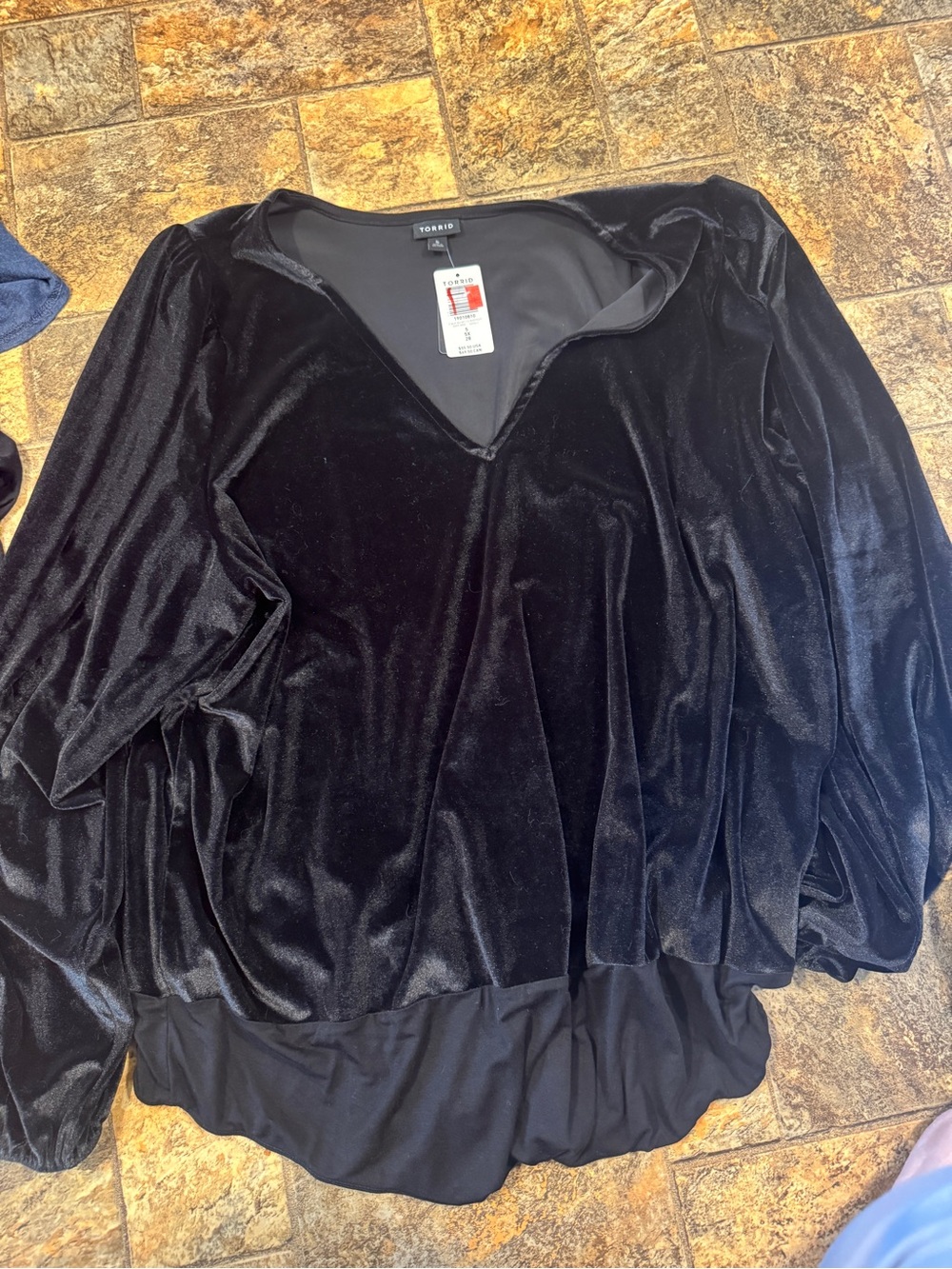 Torrid Women's Black Velvet Bodysuit Size 5